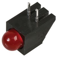 MULTICOMP PRO MP008017 电路板指示灯, 红色, 1 LED灯, 通孔安装, 4.7mm, 20 mA, 25 mcd