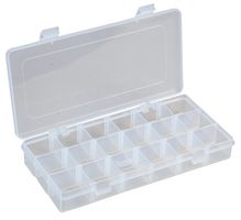 DURATOOL D00413 格断盒, 透明, 塑料, 通用存储, 35x125x230mm