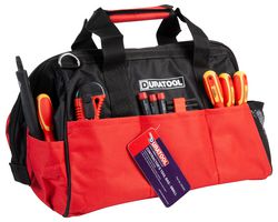 DURATOOL D02355 工具包, 小型, 布制面料, 235mm高, 320 mm宽, 230mm深