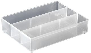 RAACO 115742 盒子插件, 3格, 109 mm x 24 mm x 79 mm, 用于Raaco 250-3, PSC4-01, PSC6-1 ESD
