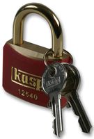 KASP SECURITY K12440REDD 挂锁，黄铜，双螺栓锁定机制，6.4mm 直径，垂直 20mm，水平 20mm