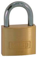 KASP SECURITY K12040A1 挂锁,黄铜,硬化钢卸扣,6 mm直径,垂直 22 mm,水平 22 mm