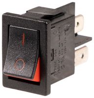 ARCOLECTRIC / BULGIN LIMITED H8550XBAAA 翘板开关, 关-开, DPST, 不发光, 面板安装, 黑色, 8500 Series