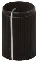 MULTICOMP PRO MP7249 Knob, Splined Shaft, 6 mm, Aluminium, Round Knurled with Indicator Line, 10 mm