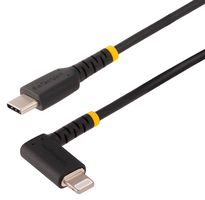 STARTECH RUSB2CLTMM1MR USB Cable, 3ft (1m) Durable USB-C to Lightning Cable, Right-Angled USB C to Lightning Cord