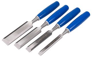 DURATOOL D00253 凿子套件,4 件,12mm、19mm、25mm、32mm 木凿,热处理钢