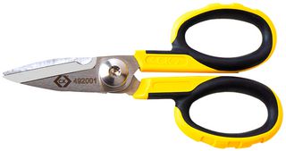 CK TOOLS 492001 电工剪刀,重型,140 mm总长,用于剪切最大 22 mm的软电缆