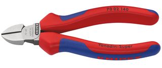 KNIPEX 70 02 140 剪切机, 侧面, 140 mm, 对角, 2.5 mm, 62 °, Knipex - Side Cutters