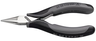 KNIPEX 35 22 115 ESD Pliers, 115mm Length, Half Round Jawed ESD Electronic