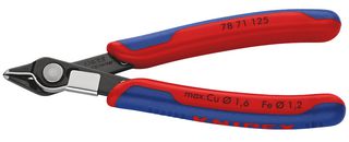 KNIPEX 78 71 125 剪切机, 侧面, 125 mm, 平齐, 1.6 mm, 64 °, Knipex - Super Knips
