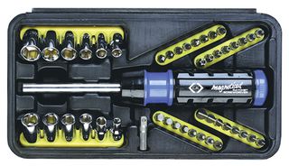 CK TOOLS T4826D 螺丝刀套件, 棘轮, 磁性, 46件