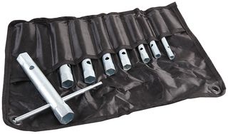 DURATOOL D02325 Box Spanner Set, Drop Forged Steel, T-Bar, Assorted Sizes, 8 Pieces