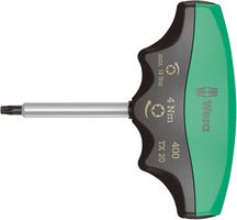 WERA 05005090001 螺丝刀, Torx, 扭力指示器, T20, 4 Nm, 108 mm总长