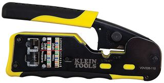 KLEIN TOOLS VDV226-110 压接工具, 棘轮, Klein Tools-Thru系列模制连接器, Pass-Thru