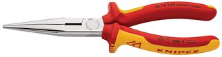 KNIPEX 26 16 200 Pliers, 200mm Length, Snipe Nose Side Cutting, 3.2mm Length, Capacity