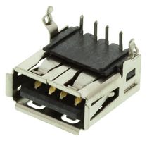AMPHENOL COMMUNICATIONS SOLUTIONS UE27-AC54-10H USB CONN, 2.0 TYPE A, RCPT, R/A, THT