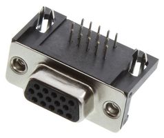 AMPHENOL COMMUNICATIONS SOLUTIONS 17EBH015SAA110 连接器, HD-D-SUB, 母, DE, 15路, 焊接