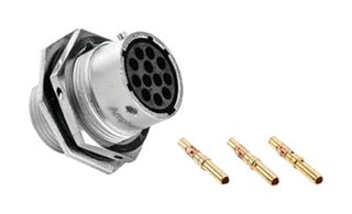 AMPHENOL SINE/TUCHEL RT0W7106SNH-K 连接器, 母 套件, 锁紧螺母, 6路, FEM