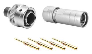 AMPHENOL SINE/TUCHEL RT06104PNH03SS-K 圆形连接器, 公, 4路, 电缆