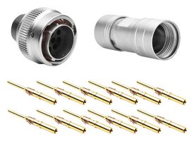 AMPHENOL SINE/TUCHEL RT061412PNH03SS-K CIRCULAR CONNECTOR, PLUG, 12POS, CABLE