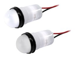 VCC / VISUAL COMMUNICATIONS COMPANY PML50SWFVW 指示灯, .688英寸直径 (17.5MM) 白色 LED, 面板安装