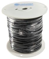 BELDEN 83005 0101000 HOOK UP WIRE, 1000FT, 22AWG COPPER BLACK