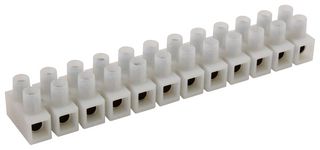 WIELAND ELECTRIC 21.341.4253.0 TERMINAL BLOCK EUROSTYLE, 12 POSITION, 1