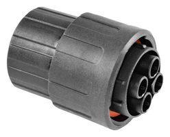 AMPHENOL SINE/TUCHEL RTS6BS18N4SHEC03 CIRCULAR CONNECTOR, PLUG, 4POS, CRIMP