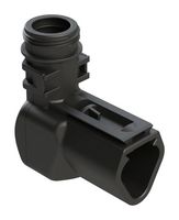 AMPHENOL SINE/TUCHEL ATBS-234-0305 BACKSHELL, RCPT CONN, 3POS, 90DEG, BLACK