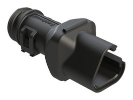 AMPHENOL SINE/TUCHEL ATBS-259-0305 BACKSHELL, PLUG CONN, 3POS, 180DEG, BLK