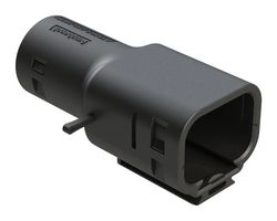 AMPHENOL SINE/TUCHEL ATMBS-031-0805 BACKSHELL, RCPT CONN, 8POS, 180DEG, BLK