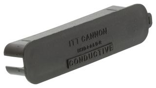 ITT CANNON BKAD 2&3 C RECEPT DUST CAP **B DUST CAP, RACK & PANEL CONNECTOR, BLK