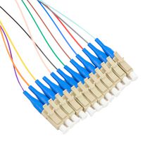 L-COM FPT12-LCUM3-AQ-3 FIBRE CORD, 50/125UM, LC-FREE END, 3M