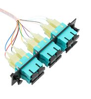 L-COM FSP12-SCM2-BL-3 光纤线缆, 50/125UM, SC-自由线端, 3M