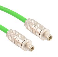 L-COM TRGPA404-10M SENSOR CORD, M12 PLUG-M12 PLUG, 32.8FT