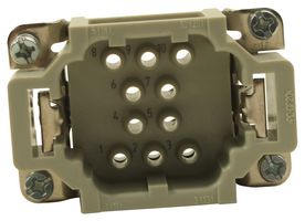 HARTING 09320103001 RECTANGULAR HAN INSERT, PLUG 10 POSITION