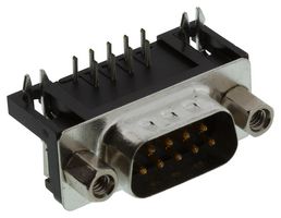 AMPHENOL COMMUNICATIONS SOLUTIONS 6E17C009PAJ221 D-SUB CONN, PLUG, 9POS, THT, R/A