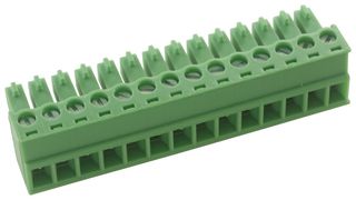 MULTICOMP EBKA-14-B 接线端子块, 欧式, 14路 24-12AWG