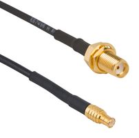 AMPHENOL RF 095-900-567-024 RF COAX CBL, MCX PLUG-SMA JACK, 24"