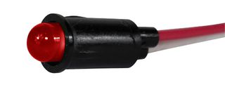 VCC / VISUAL COMMUNICATIONS COMPANY 5100H1LC 面板指示器, 6.35MM, 红色, 1.8V