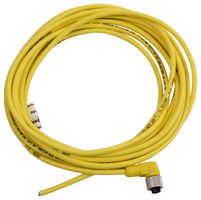 LUMBERG AUTOMATION RKWT 4-633/5M 单端传感器电缆, 直角型, M12, 4路, 母, 5M
