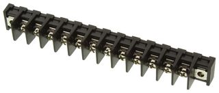 MULTICOMP PRO MC001357. TERMINAL BLOCK, BARRIER, 12POS, 14AWG