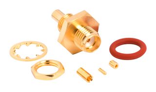 AMPHENOL RF 901-10755 RF CONNECTOR, SMA BLKHD JACK, 50 OHM