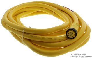 MOLEX 1300080332 圆形电缆, 9 路公-辫状线, 6.1M