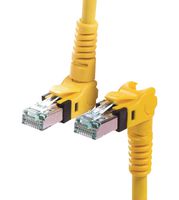 HARTING 09488547745150 电缆, RJ45 公-公, 黄色, 49.2英尺
