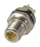 HARTING 21033811431 传感器连接器, 4路, 公, M12, 面板
