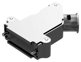 POSITRONIC D15000AKNE0/AA D SUB BACKSHELL, 45DEG, SIZE DA, ALUM
