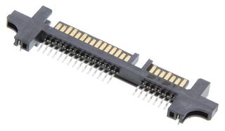AMPHENOL COMMUNICATIONS SOLUTIONS 10039651-001LF 输入/输出连接器, SATA, 直角公, 22路, SMT