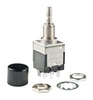 NKK SWITCHES EB2061-CA 按钮开关, DPDT, 3A, 125VAC, 焊接