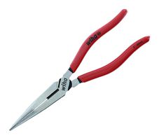 WIHA 32621 LONG NOSE PLIER W/CUTTER, SOFT GRIP, 8"